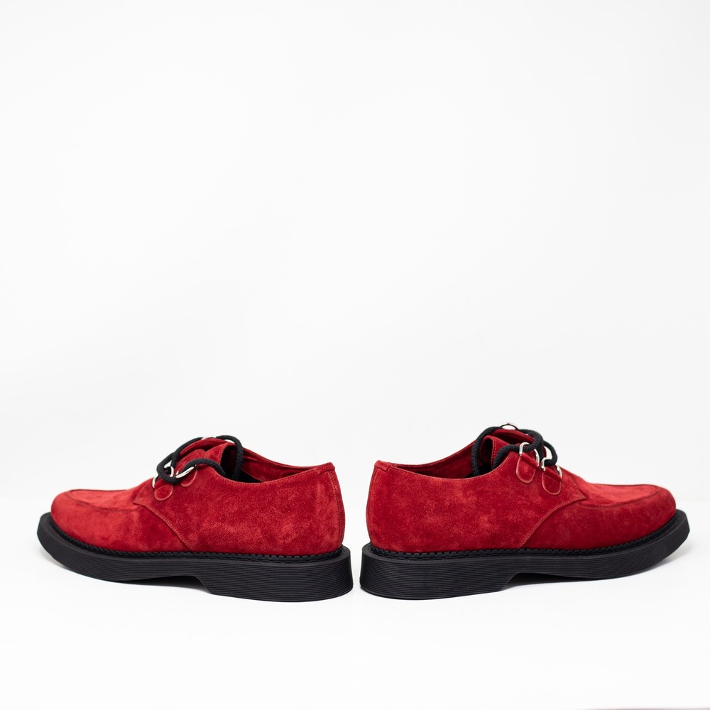 NEW Saint Laurent Teddy 10 Derby Genuine Suede Leather Lace Up Loafers Shoes 9 - Picture 3 of 4